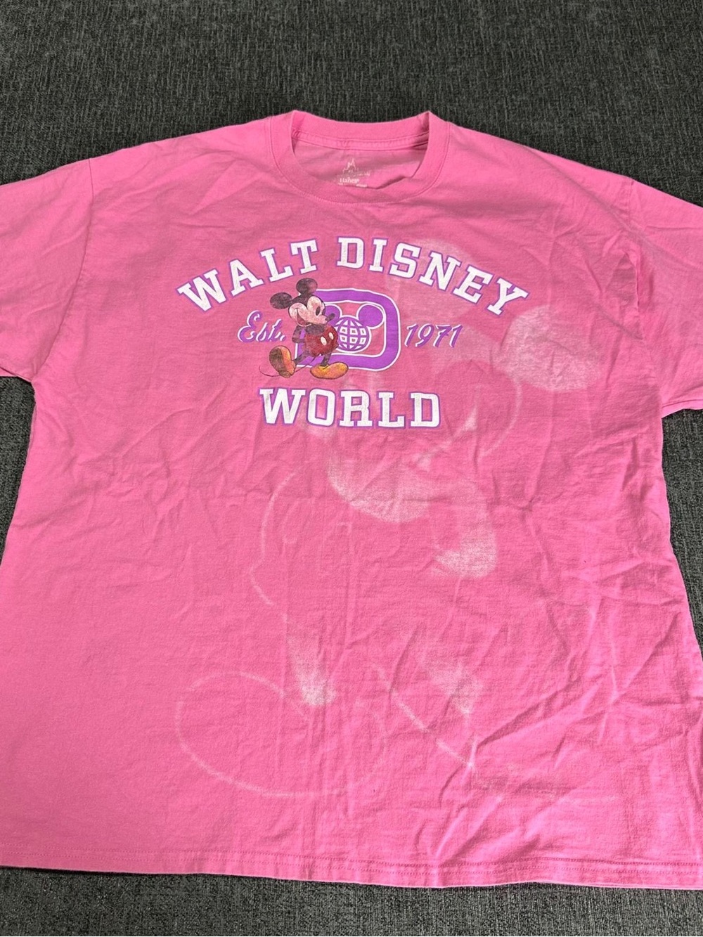 Vintage WALT DISNEY WORLD RESORT Womens Mickey Mouse Top XL RETRO memorabilia